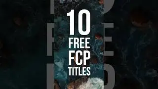 10 FREE Minimal titles for Final Cut Pro available now on our website!