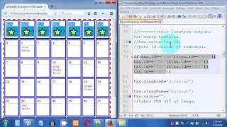 Version3 - JavaScript array used as an HTML table... getting closer to the goal