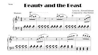 Beauty and the Beast Easy Piano sheet