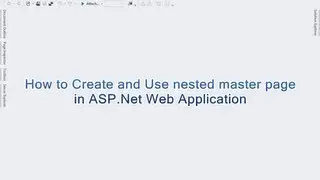 Nested Master Page in ASP.NET