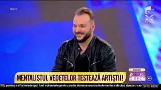 Mentalistul vedetelor, Simion R. Ștefan, l-a speriat pe Valahu