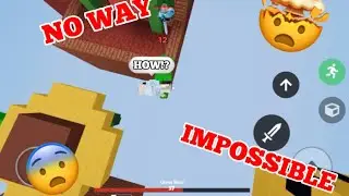 INSANE BLOCK CLUTCH…🤯🤩😨 (ROBLOX BedWars)