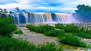 ♫ ☆Listen To Powerful 4K Waterfall Relaxing Sounds For Calming & Sleeping Therapy Sounds ⭐⭐⭐⭐⭐