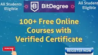 Bitdegree free online courses with certificate || bitdegree free Certificate|| for all departments.