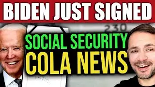 BIDEN SIGNED! Social Security COLA 2024 Increase… GREAT NEWS OVERNIGHT