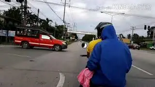 #Going to work every day on a motorbike by ourselves.