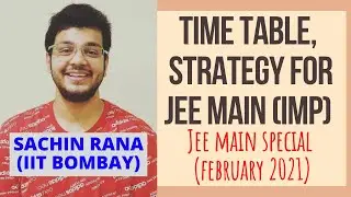 JEE Main 2021: February Time Table | Preparation Strategy, Motivation | Paper Solving | SR Unacademy