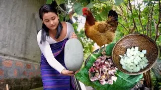 Bodo Dish || 🐓 Country Chicken & Wax Gourd ||