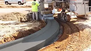 World Largest Asphalt Paving Equipment Machines In Working. Road Construction.