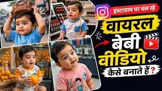Instagram Viral AI Baby Video Kaise Banaye | Step-by-Step Tutorial in Hindi