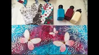 Mixed Media Art Journal Page - Paper Scraps