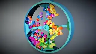 Box mixer animation relaxation and satisfying