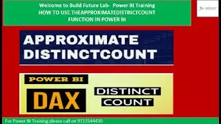 HOW TO USE THE APPROXIMATEDISTINCTCOUNT FUNCTION IN POWER BI  