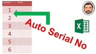 Auto Serial No In Excel Table By Formula