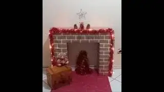 COMO FAZER LAREIRA DE NATAL COM PAPELÃO