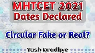 Video For Students Don't Be Panic | MHTCET 2021 Latest Updates | MHTCET 2021 Exam Dates.