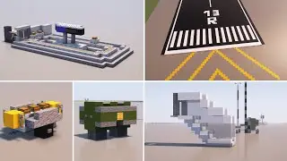 MINECRAFT - AIRPORT Build Hacks/Ideas you NEED!