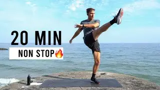 20 MIN NON STOP CARDIO Workout | Full Body HIIT (No Equipment, Home Workout)