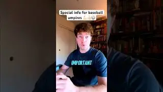 An important update for baseball umpires #baseball #baseballlifestyle #baseballboys #umpire