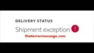 Shipment Exception (FedEx Delivery)