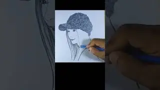 HOW TO DRAW A GIRL #howtodraw #pencildrawing #shorts