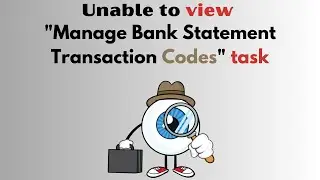 Why Can't I See My Bank Statement Transaction Codes In Financials Cash Management Cloud?