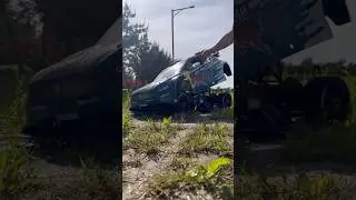 Cleaning a 1/5 scale Rc car with a mini air duster