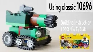 Building a simple LEGO Tank using Classic 10696 (レゴ：戦車の作り方)