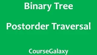 Postorder Traversal : Binary Tree