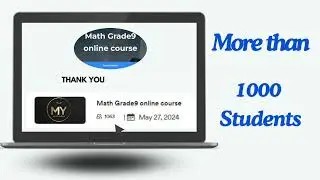 بمناسبةالوصول لأكثر من١٠٠٠ تلميذمشترك بكورس الرياضيات للتاسع رح يكون الاشتراك دفعةوحدة كل السنةب٣$بس