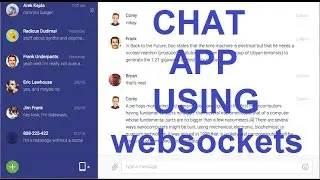 Chat application using node.js express Websockets and socket.io