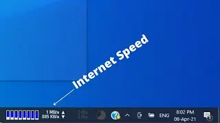How to Show Download / Upload Speed on Windows 10 Taskbar