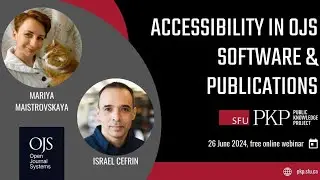 Accessibility in OJS software and publications