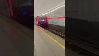 Обкатка «Балтийца» в метро СПБ на станции «Балтийская» // 4 мая 2023 года