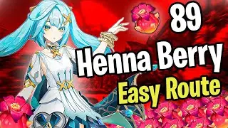 All 89 Henna Berry Locations Easy rotue | Faruzan ascension material | Genshin Impact