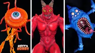Realistic Nightmare version of Garten of BanBan Sculptures - Part 1