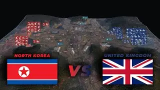 200.000 NORTH KOREAN ARMY vs 400.000 UNITED KINGDOM ARMY | WARNO