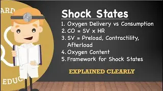 Understanding The Four Main Shock States Using Oxygen Delivery And Oxygen Consumption