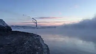 Туман над Кольским заливом (вид с восточного берега)
