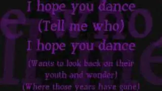 I Hope You Dance Lyrics