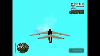 GTA SA летаю на Андромеде и чит меню