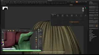 Exploring Zbrush with Michele : Custom skirt curve brush exploration..