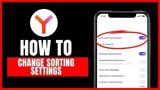 How to change sorting settings on Yandex Browser