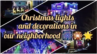 Christmas lights and decorations in our neighborhood 🎆🎇🌟 #funzoneofanto #christmaslights