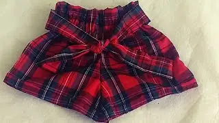 SHORTS  INFANTIL PASSO A PASSO COM MOLDE GRÁTIS