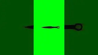 Throwing Knife Green Screen [Chroma_Key] 