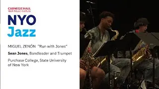 NYO Jazz Rehearses Miguel Zenón’s “Run with Jones”