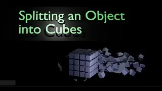 Blender: Splitting an object into cubes