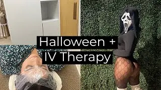 Halloween Weekend + IV Therapy for clear skin + Come to the gym with me