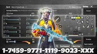 NEW UPDATE 4.1🔥BEST SENSITIVITY CODE + CONTROL SETTINGS BGMI/PUBG MOBILE